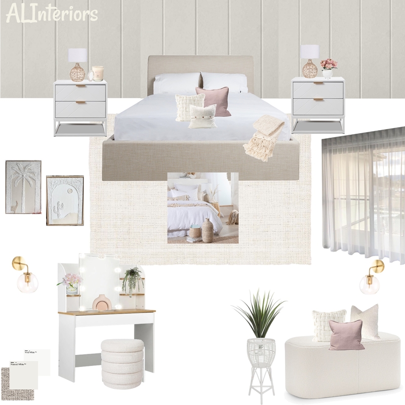 Hayley's Bedroom Mood Board by Amanda Lee Interiors on Style Sourcebook