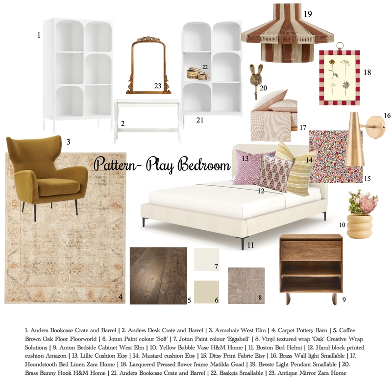 sample board - bedroom Mood Board by charlotte power on Style Sourcebook