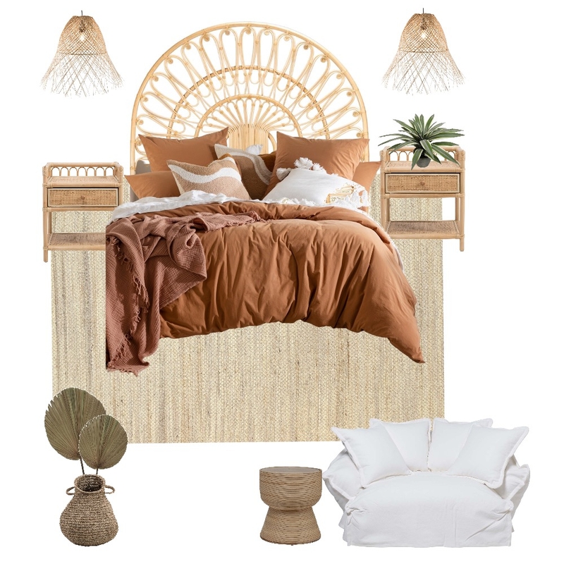 Boho Bedroom Mood Board by My Interior Stylist on Style Sourcebook