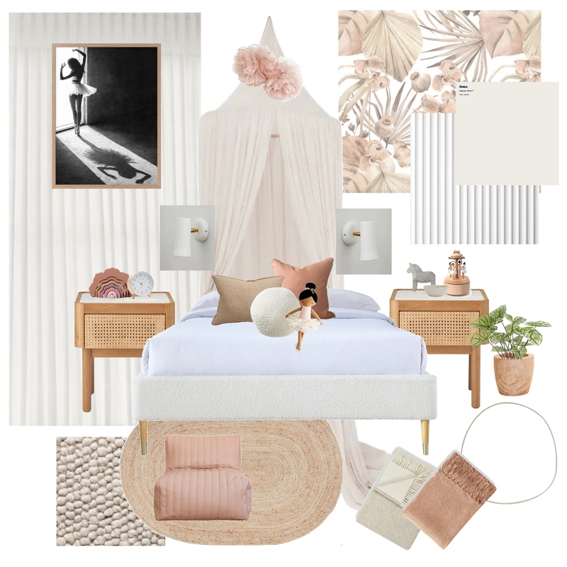 Girls Bedroom Sample Board Mood Board by kirbyabley on Style Sourcebook