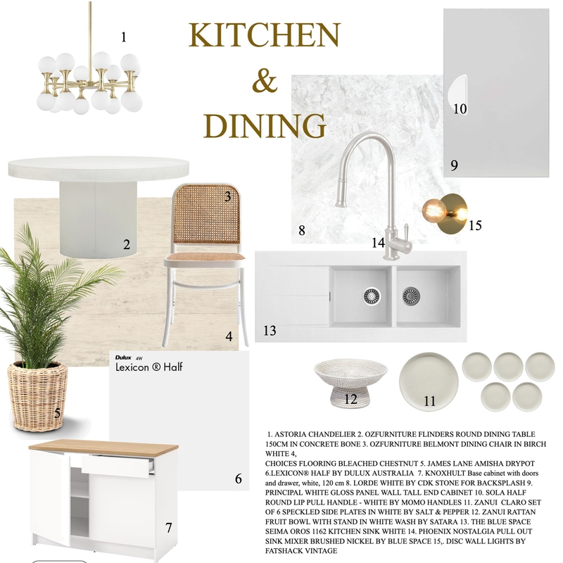 NEUTRAL KITCHEN Mood Board by nooreenmulk1 on Style Sourcebook