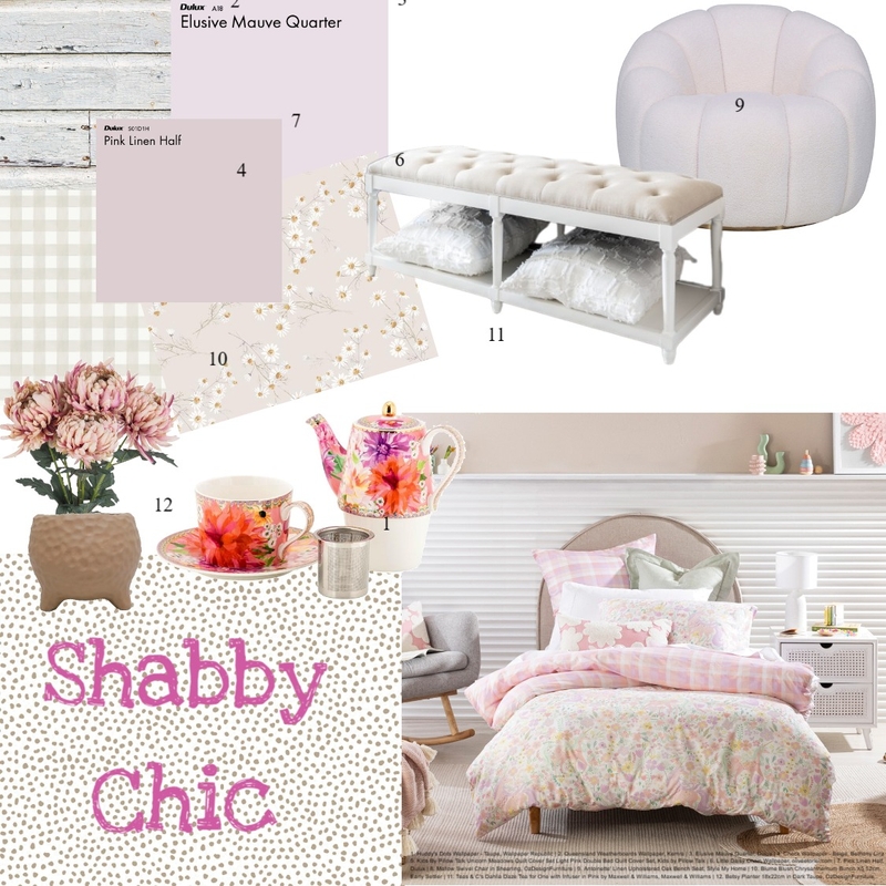 Mood Board - Shabby Chic Mood Board by jade150 on Style Sourcebook