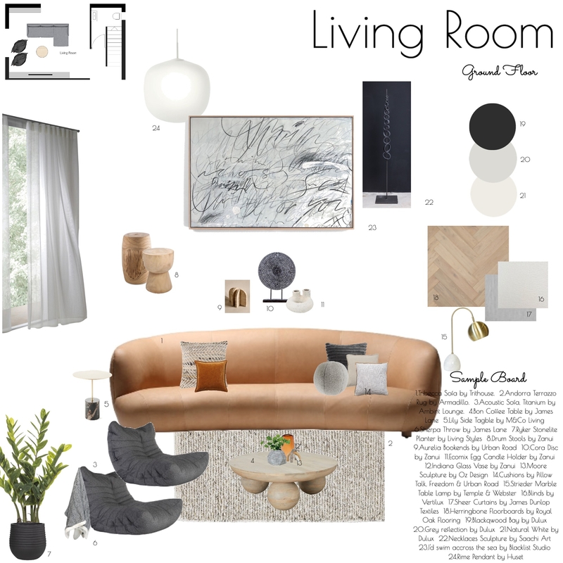 Living Room Mood Board by Spaces To Liv on Style Sourcebook