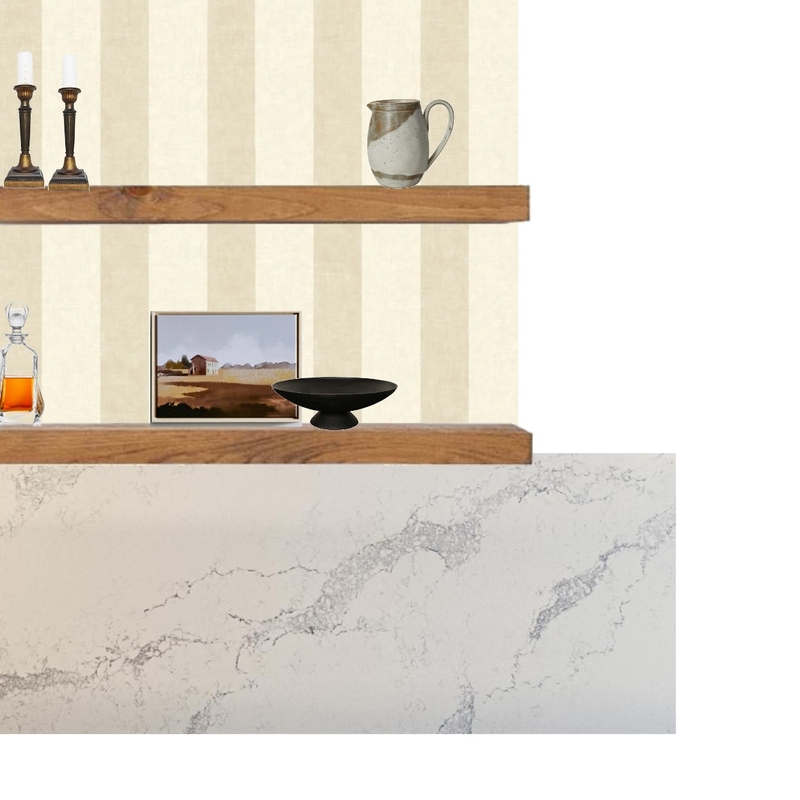 Shelf Vignette - The Mill Mood Board by Holm & Wood. on Style Sourcebook