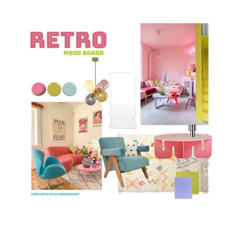 retro mood board Mood Board by Designsbycandice on Style Sourcebook