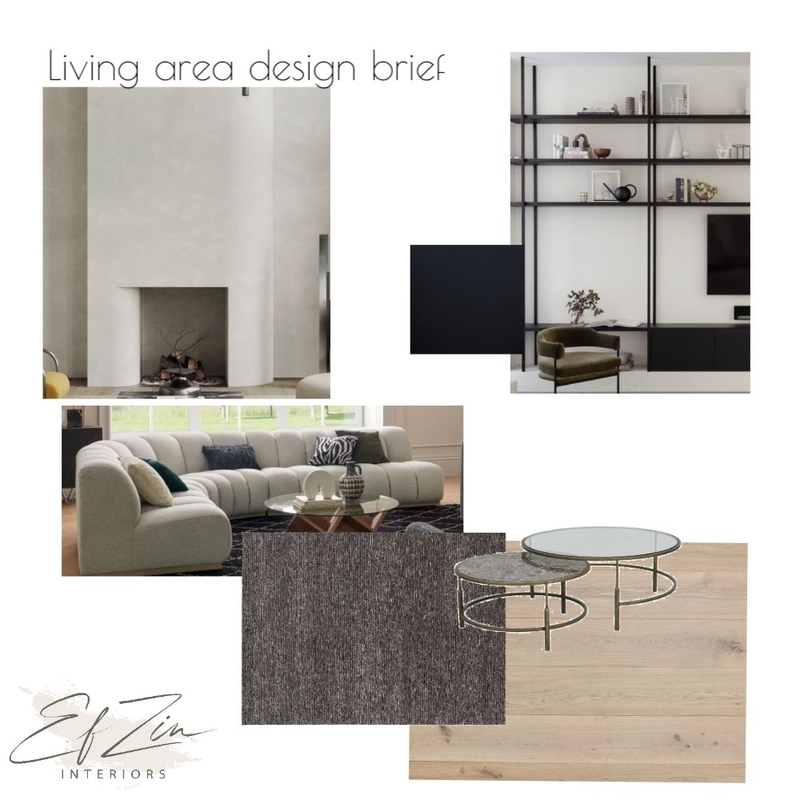 7 Gray st - Living area Design brief Mood Board by EF ZIN Interiors on Style Sourcebook