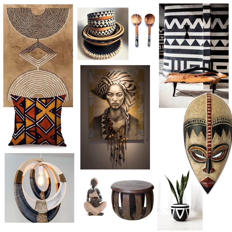 African Interiors Mood Board by Vulpescu on Style Sourcebook