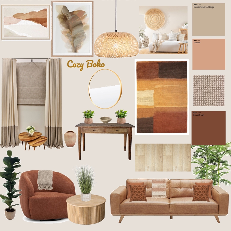 Cozy Boho Style Mood Board by Jasminesharai on Style Sourcebook