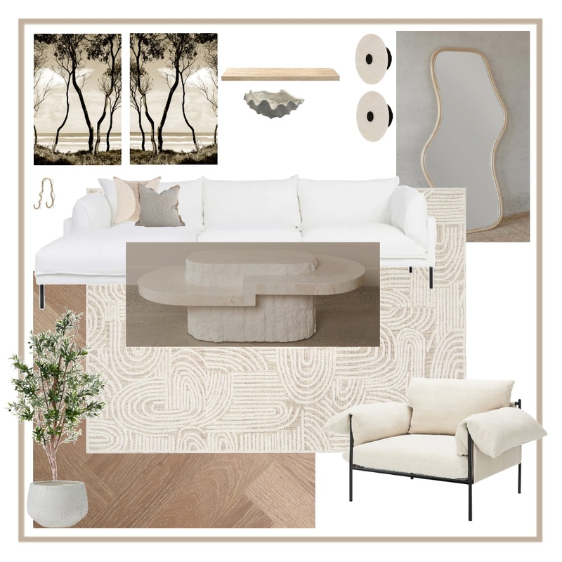 Raw Coastal - Lounge Renovation Mood Board by amillâ studio on Style Sourcebook