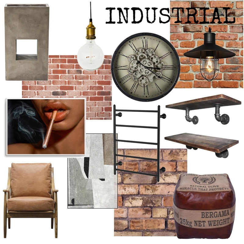 INDUSTRIAL Mood Board by SoulnessDesign on Style Sourcebook