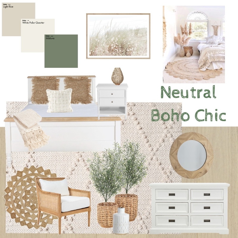 Modern Neutral Boho Mood Board by jlaret2017@gmail.com on Style Sourcebook