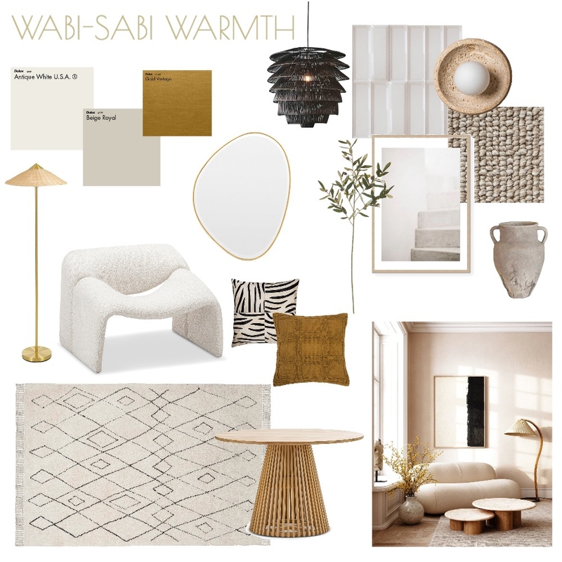 Wabi Sabi Warmth Mood Board by Mishdut on Style Sourcebook