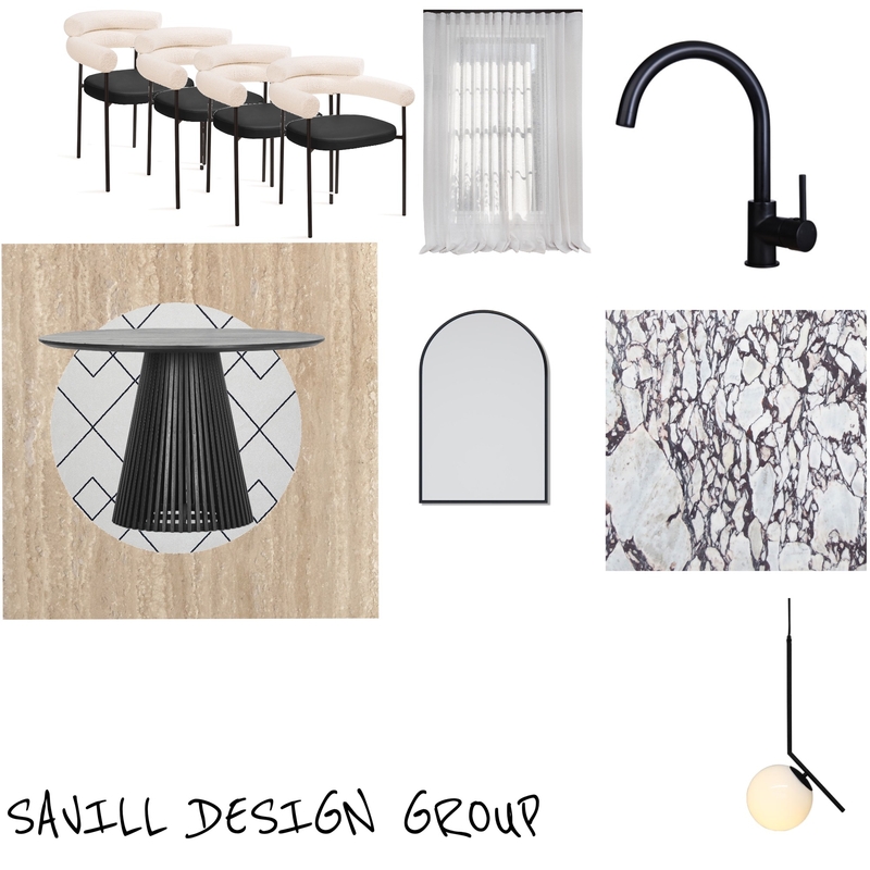 Simply Black & White Mood Board by SavillDesignGroup on Style Sourcebook