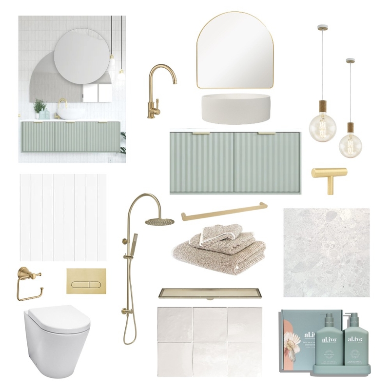 Hudson's Ensuite Mood Board by MaddiePM on Style Sourcebook