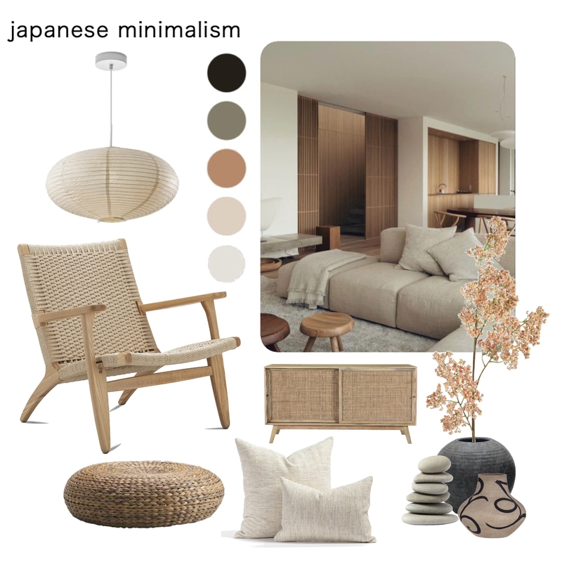 Japanese living room Mood Board by jillyzdunich on Style Sourcebook