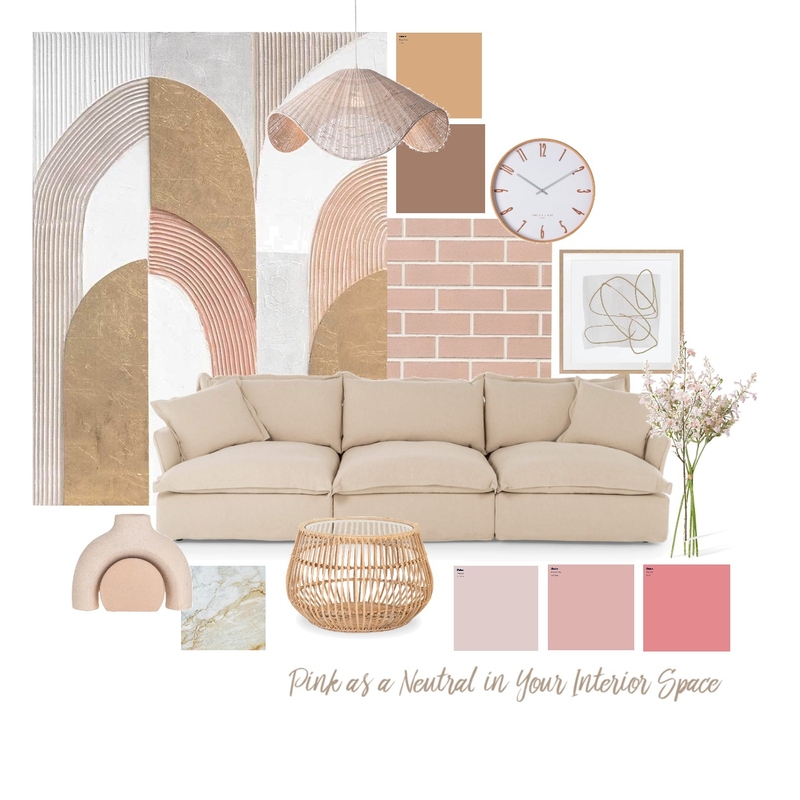 Pink as a Neutral in Your Interior Space Mood Board by Sanuka dilshan on Style Sourcebook