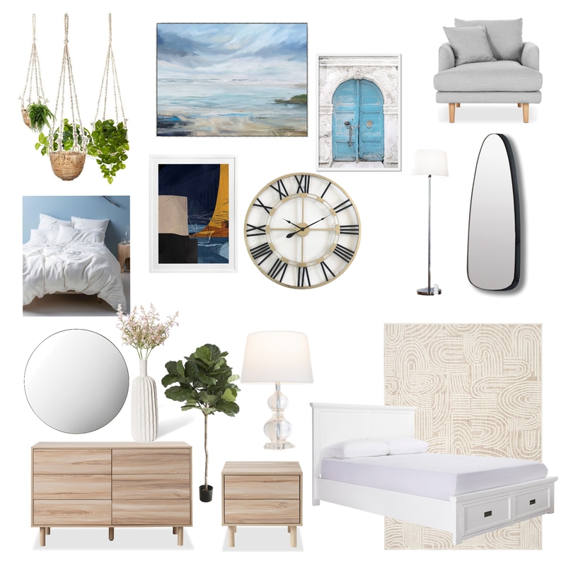 hamptons bedroom Mood Board by laylahansen on Style Sourcebook