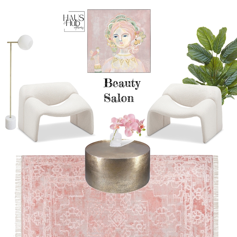 Beauty Salon Mood Board by Haus & Hub Interiors on Style Sourcebook