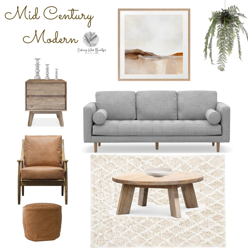 Mid Century Modern Mood Board by Ordinary Made Beautiful on Style Sourcebook