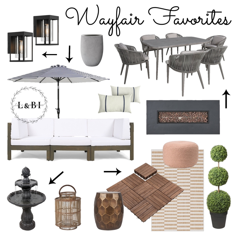 WayFair Outdoor Living Mood Board by Loft&Blush on Style Sourcebook