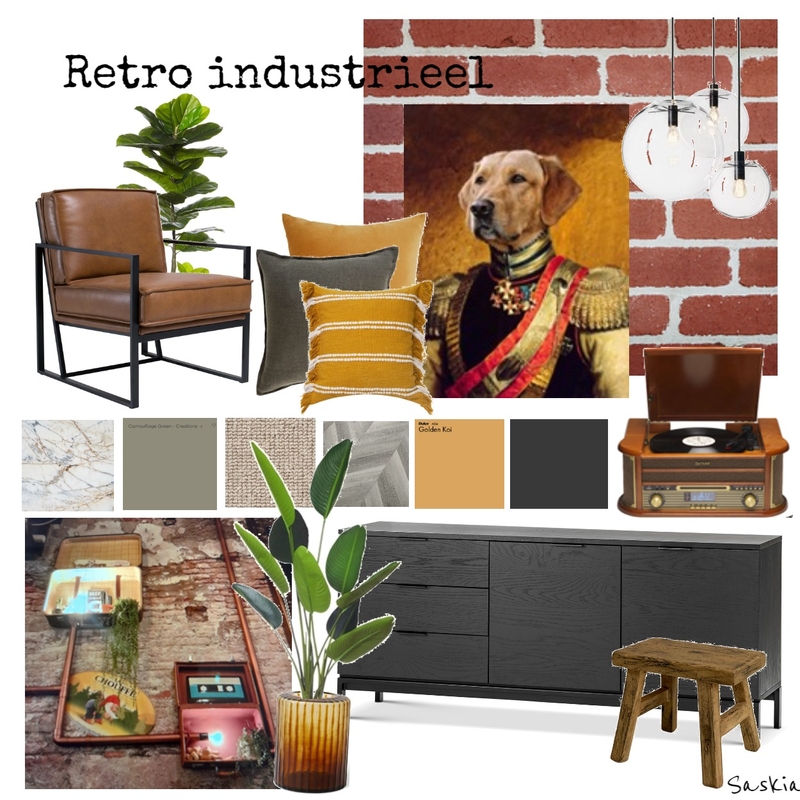 Moodboard opdracht 3 Retro industrieel Mood Board by Sassefrats on Style Sourcebook