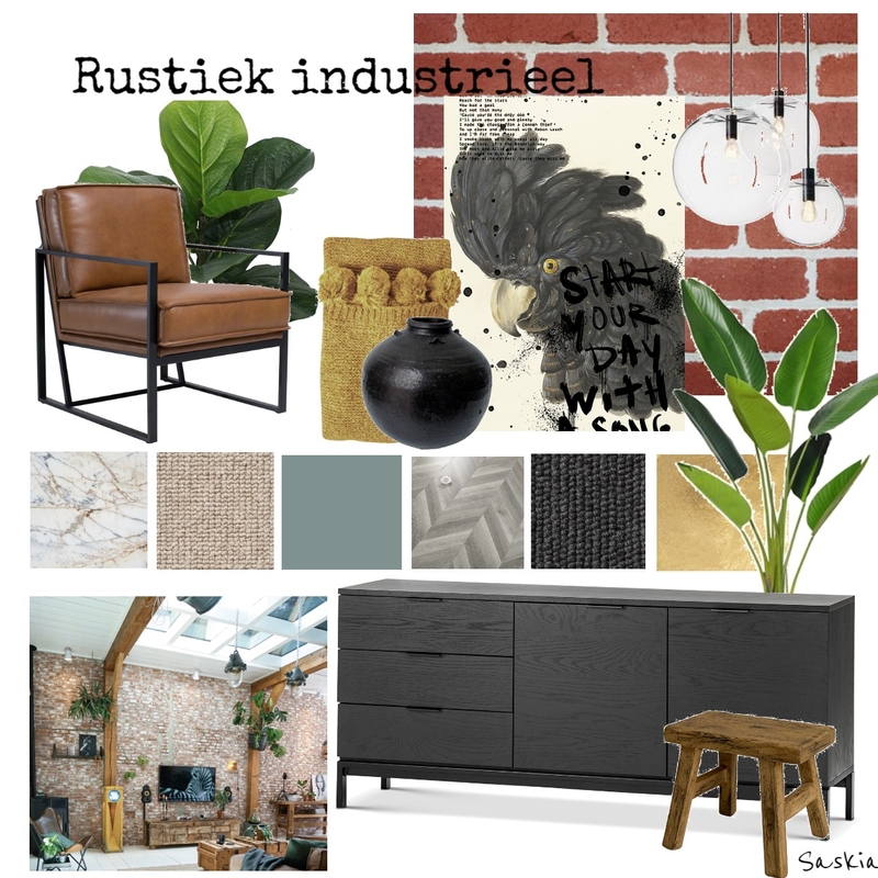 Moodboard opdracht 3 Retro industrieel Mood Board by Sassefrats on Style Sourcebook