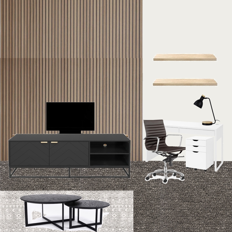 Media Room Facing TV Wall Mood Board by L7 on Style Sourcebook