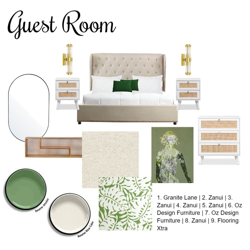 Guest Room Sample Board Mood Board by KerryW on Style Sourcebook