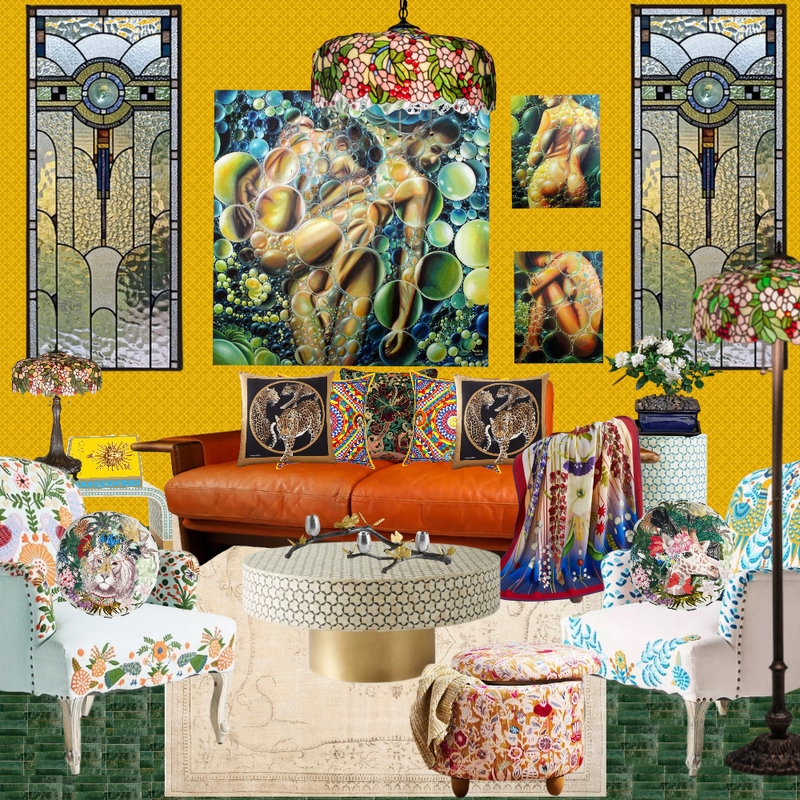 Eclectic Living Room Design by Malak Benzenberg Mood Board by Malak_Benzenberg on Style Sourcebook