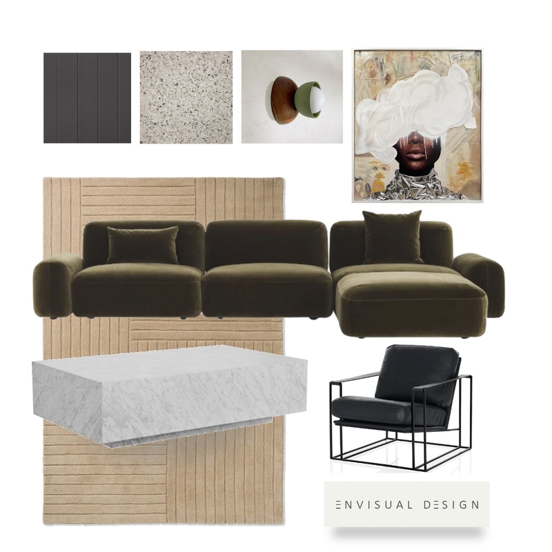 Textured Living Mood Board by envisual design on Style Sourcebook