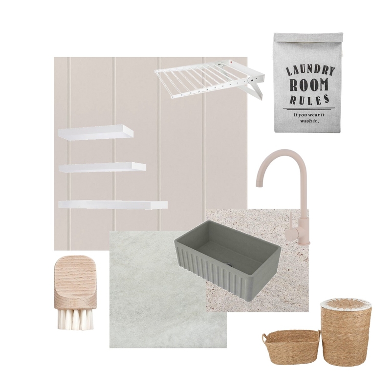 Laundry - neutral Mood Board by Peach and Willow Design on Style Sourcebook