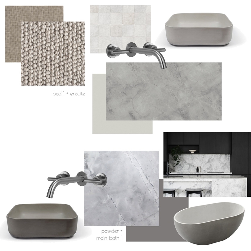 Initial Interiors - Ground Floor ensuite + bath 1 Mood Board by Rachel L. Gibbs on Style Sourcebook