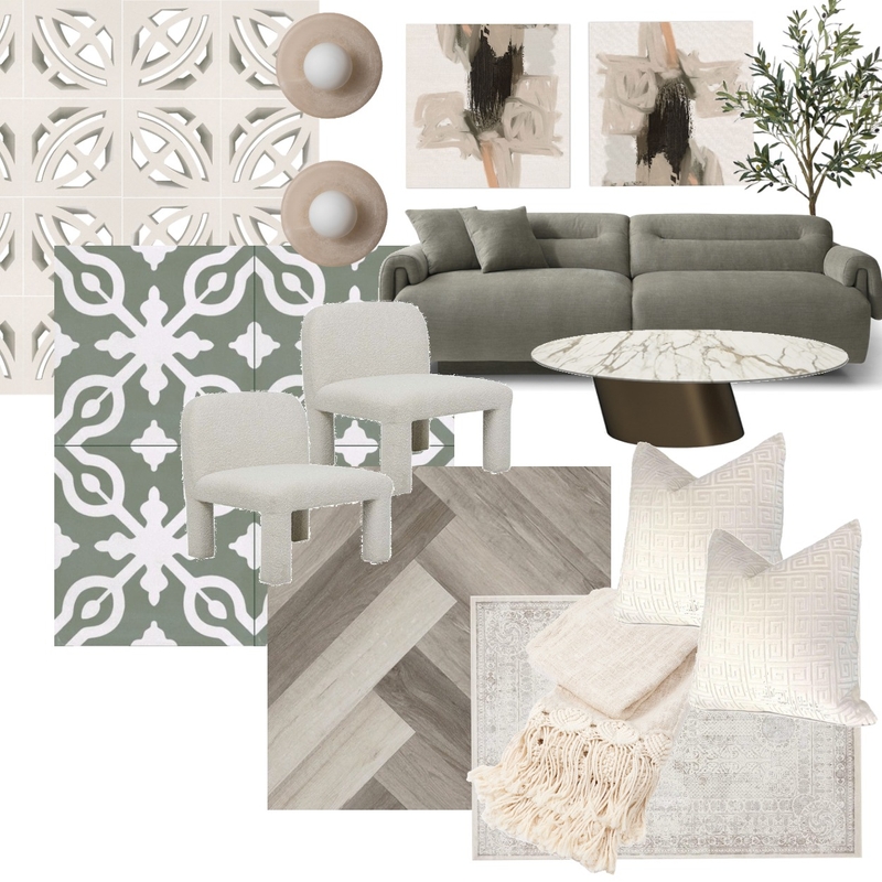 Sage Green Mood Board by ALI Studio on Style Sourcebook