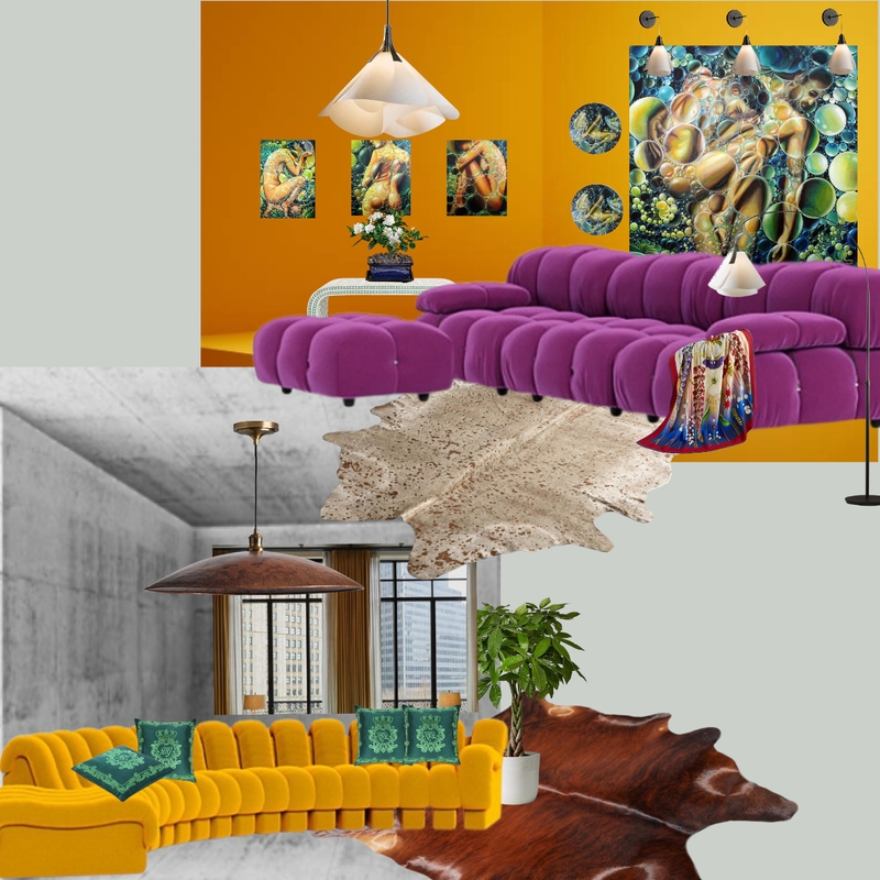 Eclectic Living Room Design_Malak Benzenberg Mood Board by Malak_Benzenberg on Style Sourcebook