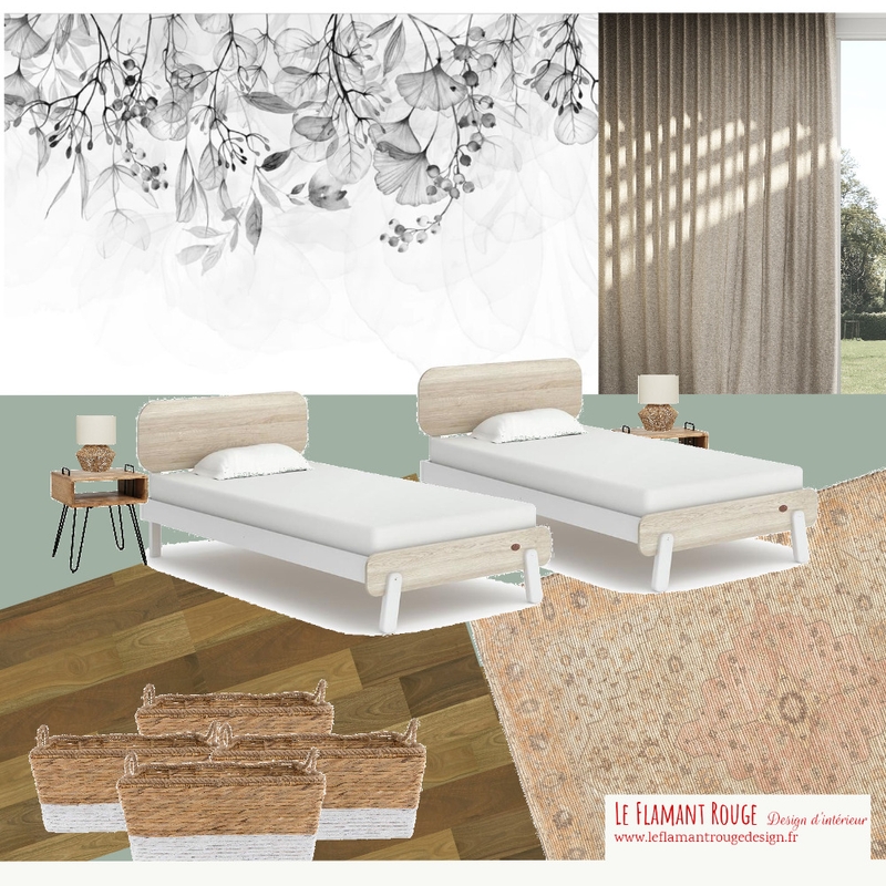 Chambre d'amis Châtel Mood Board by Le Flamant Rouge Design d'intérieur on Style Sourcebook