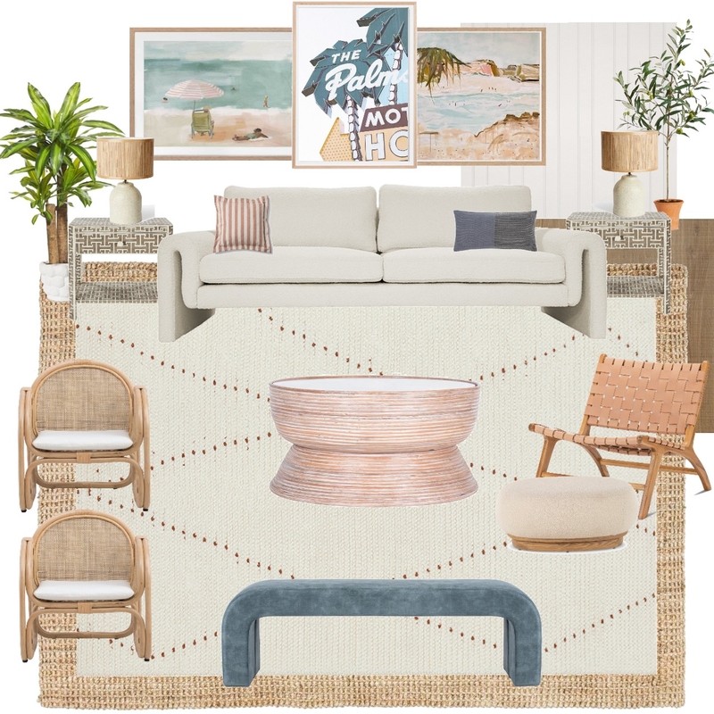 Beachy Living Room Mood Board by westofhere on Style Sourcebook