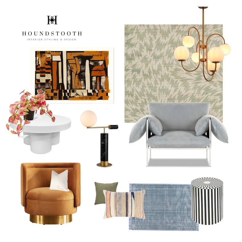 Houndstooth Mood Board by Holly Interiors on Style Sourcebook