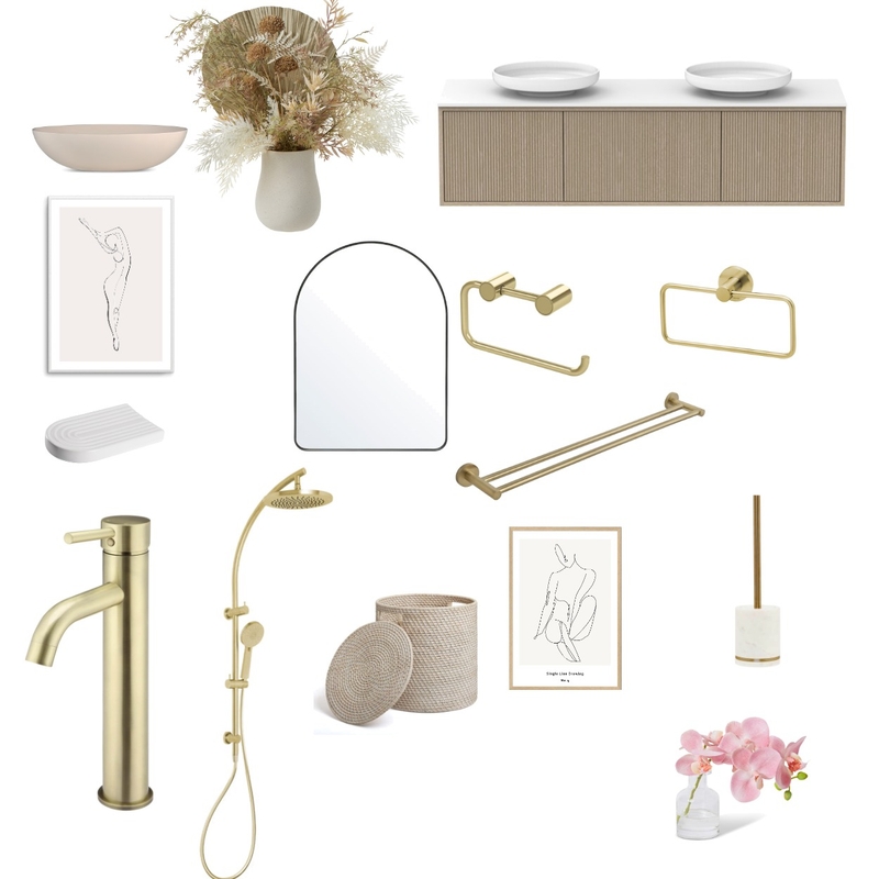 Guest Bathroom Mood Board by Isabel Keyser on Style Sourcebook