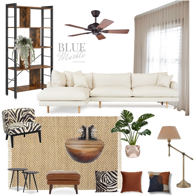 Afri style Living room Mood Board by Blue Marble Interiors on Style Sourcebook