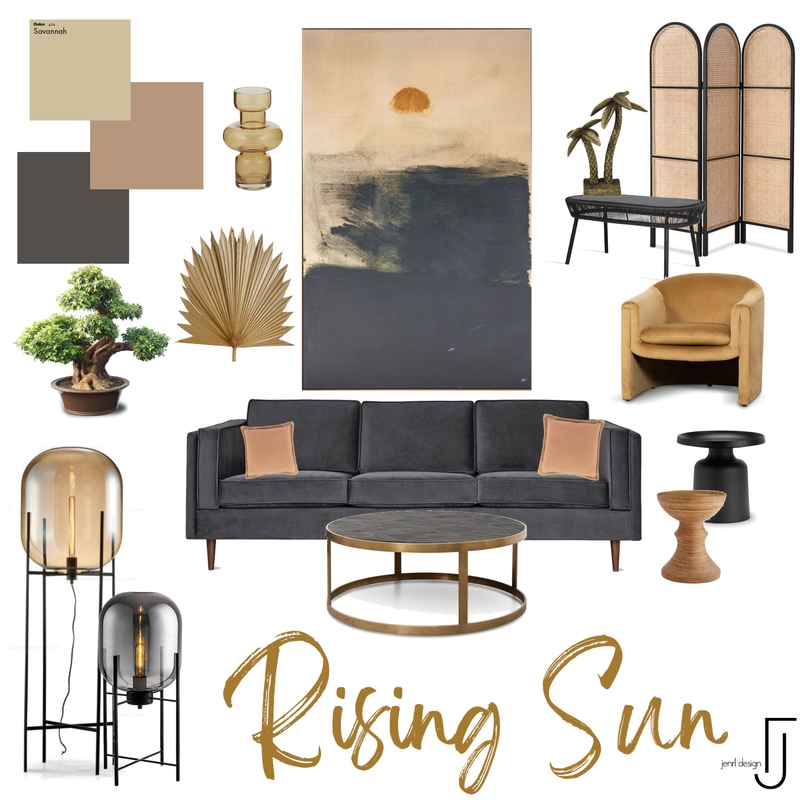 Rising Sun Mood Board by JenRL Design on Style Sourcebook