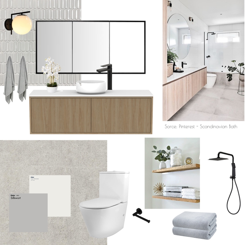 Scandinavian Bath Mood Board by Ana Soares on Style Sourcebook