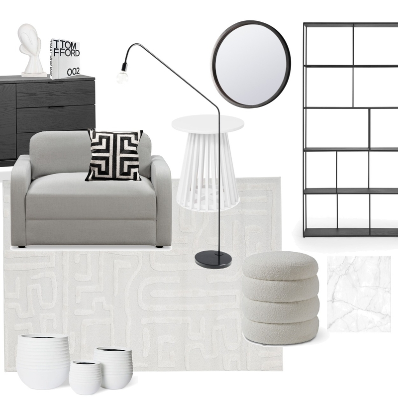 Serenade Arlo White Mood Board by Unitex Rugs on Style Sourcebook