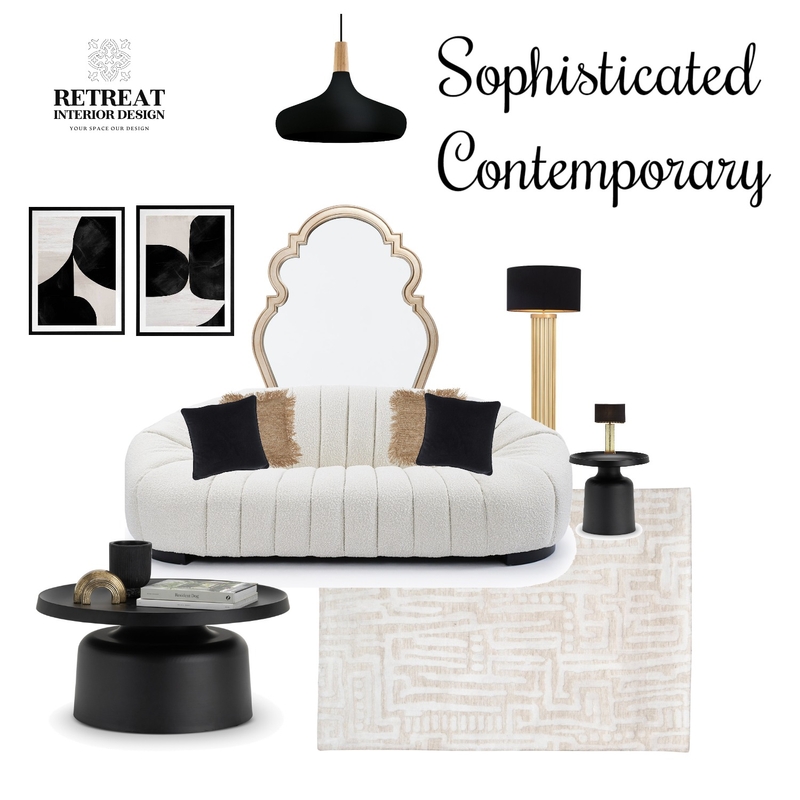 Sophisticated Contemporary Mood Board by Retreat Interior Design on Style Sourcebook