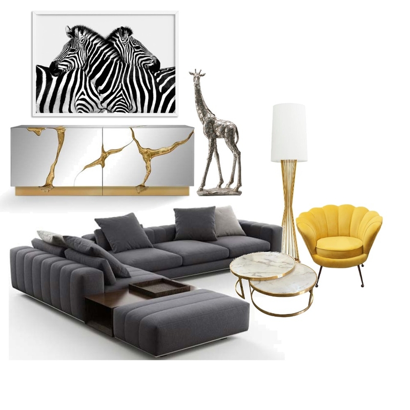 Golden safari living room Mood Board by Žaklina Bačlija on Style Sourcebook