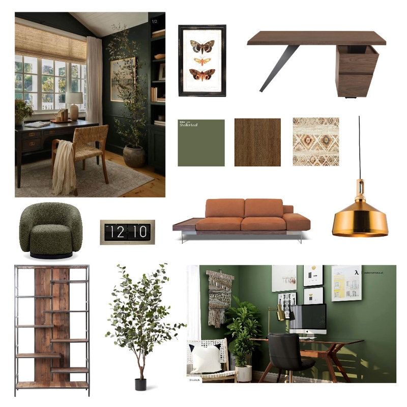 Green Office Mood Board Mood Board by Greenterior Design on Style Sourcebook