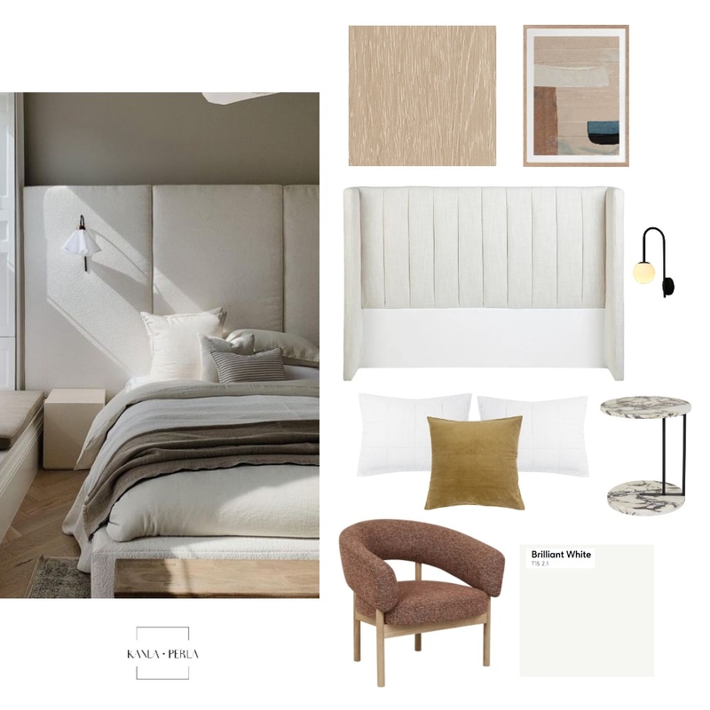 Lux Bedroom Mood Board by K A N L A    P E R L A on Style Sourcebook