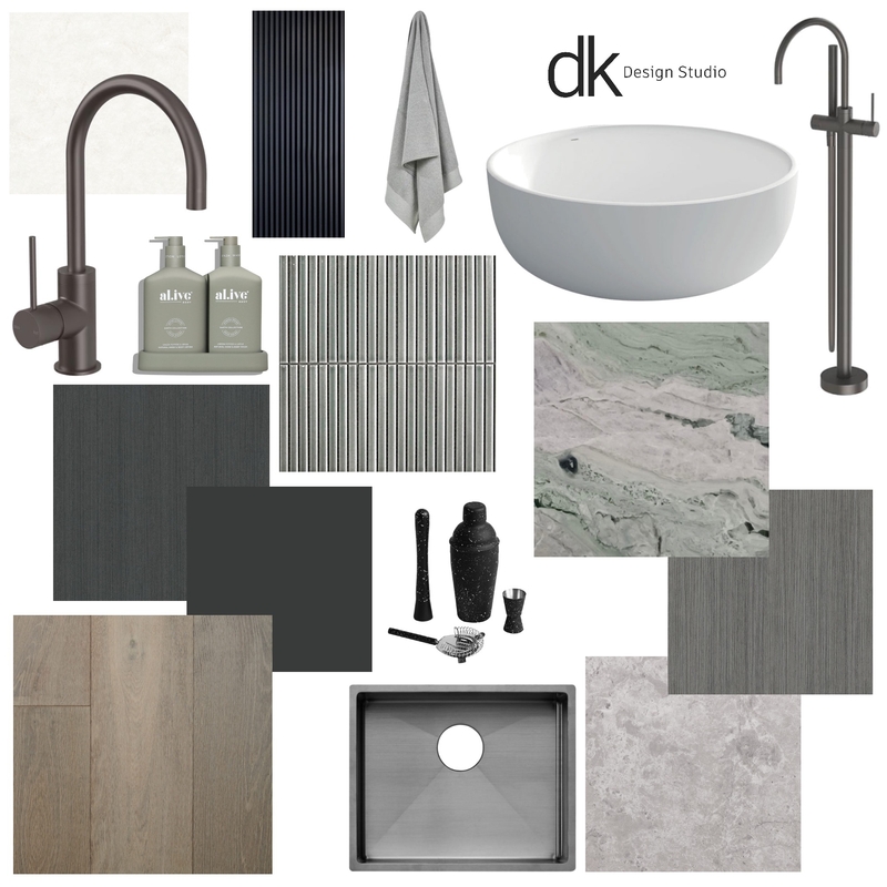 Curve House Materials Mood Board by DKD on Style Sourcebook