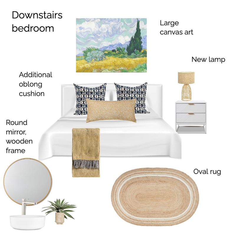 3 Thira - Downstairs Bedroom Mood Board by STK on Style Sourcebook