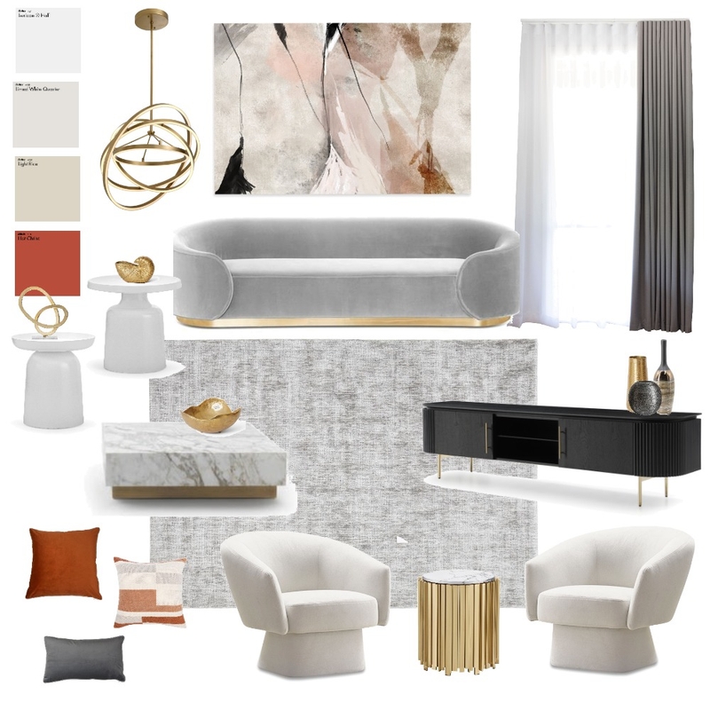 Living Room Sample Board 3 Mood Board by Ana Soares on Style Sourcebook