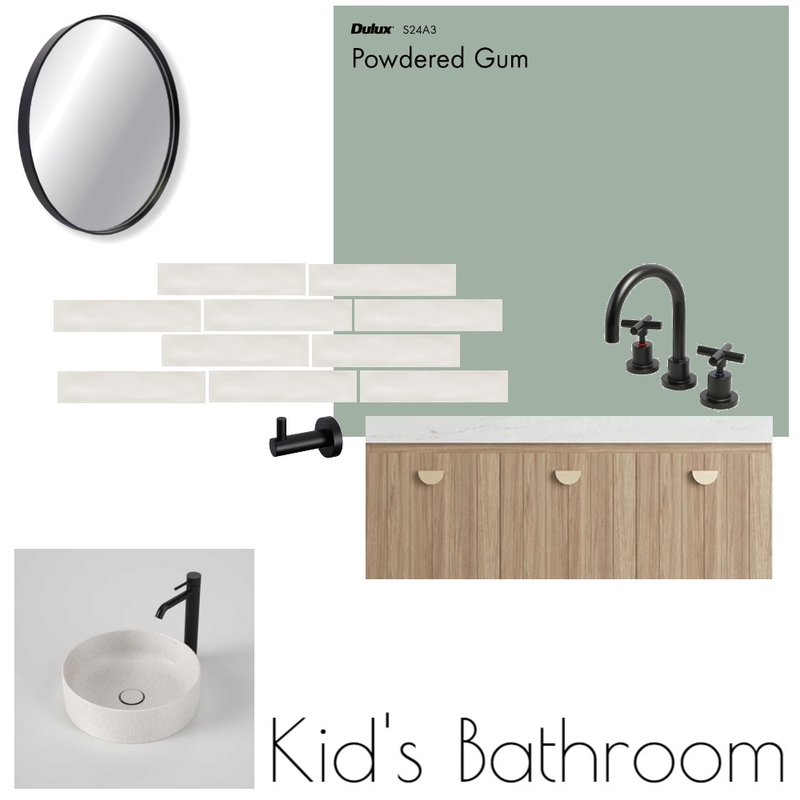 The Rise on Rosella - Kid's Bathroom Mood Board by The Rise on Rosella on Style Sourcebook